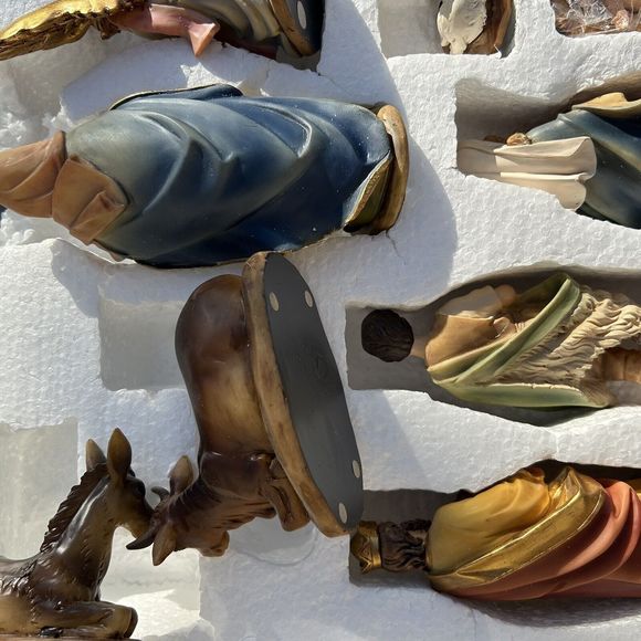 Christmas Nativity  W/ Kings & Shepherd Holy Family Shepherd Boy 34997 - Picture 7 of 10